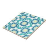 Retro Mediterraan Blauw Wit Beige Tegeltje (Zijkant)