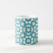 Retro Mediterraan Blauw Wit Koffiemok (Center)