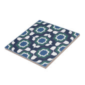 Retro Mediterraan Navyblauw Wit Tegeltje (Zijkant)