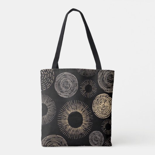Retro Medium All-Over-Print Canvas tas (Achterkant)