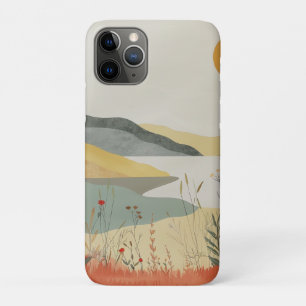 Retro Meer Zonsondergang Terracotta Salie Landscha Case-Mate iPhone Case