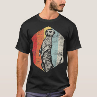 Retro Meerkat 2 T-shirt