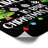 Retro meest waarschijnlijk om te bakken Kerstmis k Poster (Hoek)