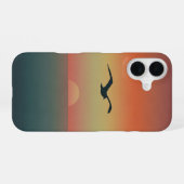 Retro Meeuw iPhone 16 Hoesje (Achterkant horizontaal)