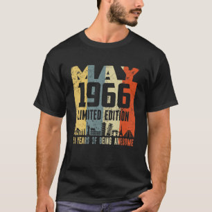 Retro mei 1966 Grappige 56e verjaardag T-shirt