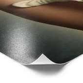  retro meisje foto afdruk (Hoek)