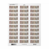 Retro Meisje Kerstman Pop Adreslabel Etiket (Full Sheet)