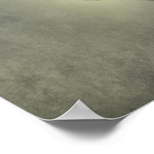  retro meisje lezen boek poster (Hoek)