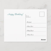 Retro Meisje met Bloemen in haar haar Briefkaart (Achterkant)