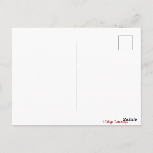  Retro-meisje met Valentijnsdag voor blauwvogels Briefkaart (Achterkant)