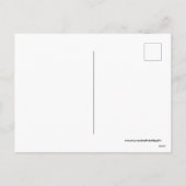 Retro  meisje Paashaas briefkaart (Achterkant)