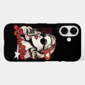 Retro Meisje Pop Art Zangeres Case-Mate iPhone Case (Achterkant (horizontaal))