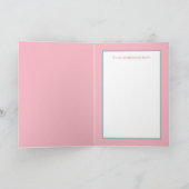 retro meisje voegt gevoel toe kaart (Binnen)