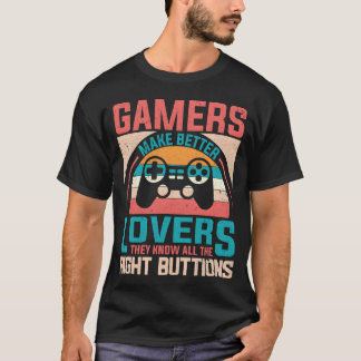 Retro meisje voor videogames t-shirt