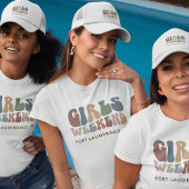 Retro Meisjes Bruidsfeest Weekend Bruid T-shirt