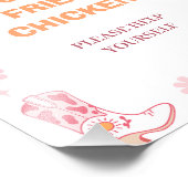 Retro Meisjes Eerste Rodeo 1e Verjaardag Party Tek Foto Afdruk (Hoek)