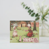  Retro Meisjes & Hond Valentijn Kaart (Staand voorkant)