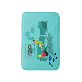 Retro Meisjes Nacht In Bad Mat (Voorkant Verticaal)