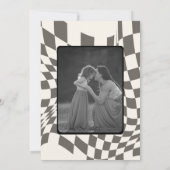 Retro Meisjes  Roze Race Auto Verjaardagsfeest Kaart (Achterkant)