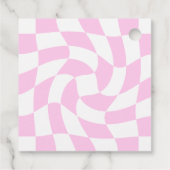 Retro Meisjes Slaap Over Party Bedankjes Labels (Achterkant)