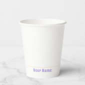 Retro Meisjes Slaap Over Party Papieren Bekers (Achterkant)