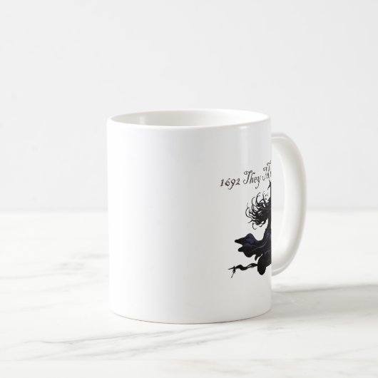 Retro Meisjes Trip Salem 1692 Ze Mist Een Heks Koffiemok (Voorkant rechts)