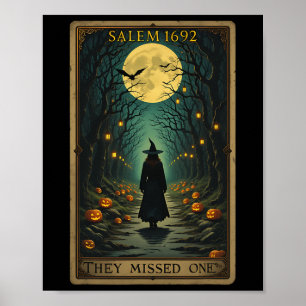 Retro Meisjes Trip Salem Tijd om Salem 1692 Hall t Poster