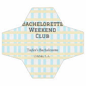 RETRO MEISJES WEEKEND CLUB BLAUW GEEL DATUM VOETBAL (Enkel)