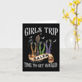 Retro Meisjesreis Salem Tijd om Salem 1692 Hall te Kaart (Gele Bloem)