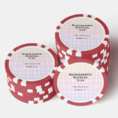 RETRO MEISJESUITGAANSWEEKEND CLUB ROZE ORANJE DATU POKER CHIPS (Opstapeling)