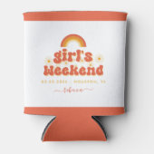 Retro Meisjesweekend Persoonlijke Bachelorette Fav Blikjeskoeler (Voorkant)