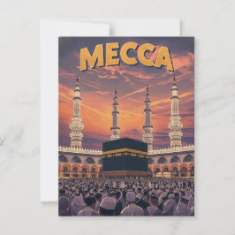 Retro Mekka Reizen Briefkaart