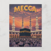 Retro Mekka Reizen Briefkaart (Voorkant)