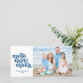 Retro Mele Kalikimaka Kerst Foto (Staand voorkant)