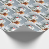 Retro melkfles met chocolade chip koekjes cadeaupapier (Hoek)