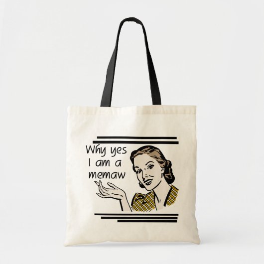 Retro Memaw T-shirts en cadeaus Tote Bag (Voorkant)