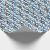 Retro Memphis Doodle Naadloos Patroon Cadeaupapier (Hoek)