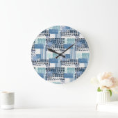 Retro Memphis Doodle Naadloos Patroon Grote Klok (Huis)