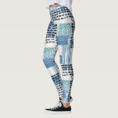 Retro Memphis Doodle Naadloos Patroon Leggings (Links)