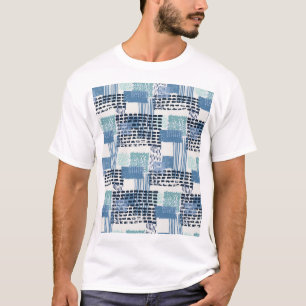 Retro Memphis Doodle Naadloos Patroon T-shirt