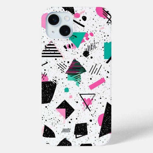 Retro Memphis Geometric Pattern Case-Mate iPhone Case (Achterkant)