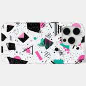 Retro Memphis Geometric Pattern Case-Mate iPhone Case (Achterkant (horizontaal))