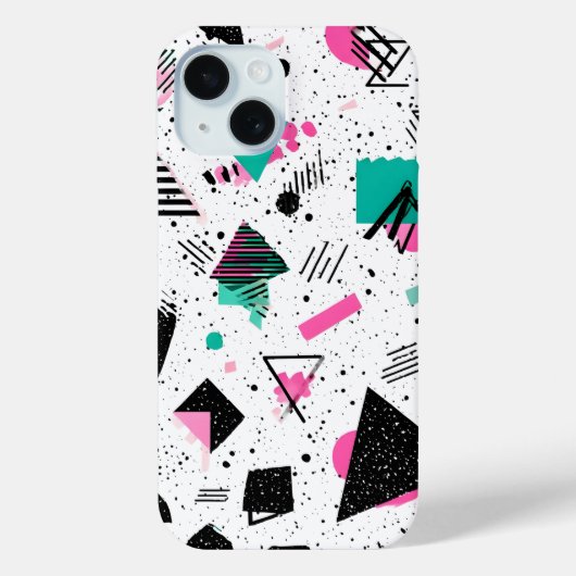 Retro Memphis Geometric Pattern Case-Mate iPhone Case (Achterkant)