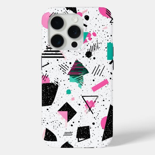Retro Memphis Geometric Pattern Case-Mate iPhone Case (Achterkant)