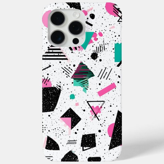 Retro Memphis Geometric Pattern Case-Mate iPhone Case (Achterkant)