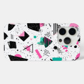 Retro Memphis Geometric Pattern Case-Mate iPhone Case (Achterkant (horizontaal))