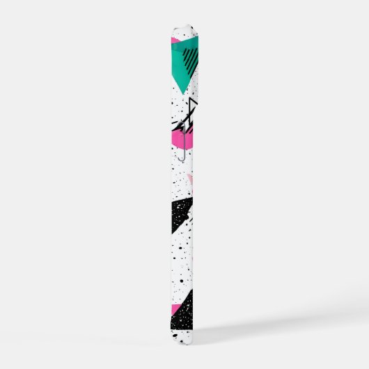 Retro Memphis Geometric Pattern iPhone 15 Case (Rechterkant)