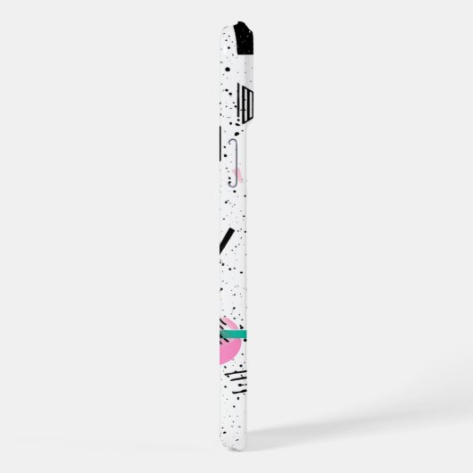 Retro Memphis Geometric Pattern iPhone Hoesje (Rechterkant)