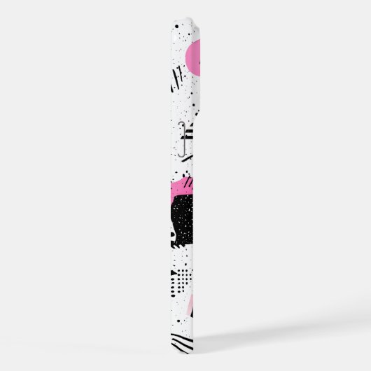 Retro Memphis Geometric Pattern iPhone Hoesje (Rechterkant)