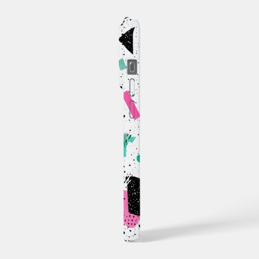 Retro Memphis Geometric Pattern iPhone Hoesje (Linkerkant)